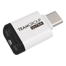 TEAMGROUP 十銓 ULTRA CR I USB-C 讀卡機 USB3.2 microSDXC TF 支援microSD 記憶卡, 1個, TWCRIW01, 白色