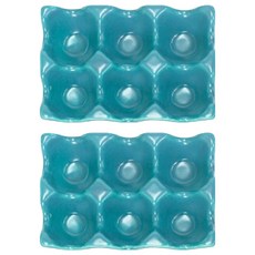 구디푸디 세라믹 에그 트레이, 오션 블루, 2개