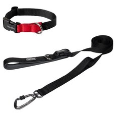 분독 강아지 플레이리쉬 + 카라비너 목줄 세트, 블랙, 블랙, 1세트