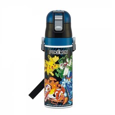 Skater 不鏽鋼直飲保溫水壺, 1個, Pokemon, 470ml