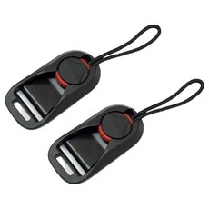 플로우코드 카메라 DSLR 퀵 릴리즈 스트랩 버클 블랙 2p, 1개