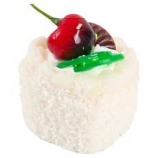 Black Tree 彩色愛心杯子蛋糕公仔 白色B, 1個