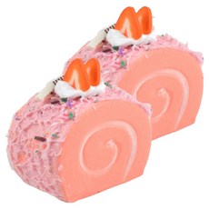 Blacktree 可愛蛋糕捲公仔 粉紅色, 2個