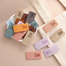 Khohimo 手工標籤 30入組 5W0207, 1套, 深棕色、紫色、黃色、灰色、靛粉、粉紅色、棕色、靛藍色、米色、淺藍色