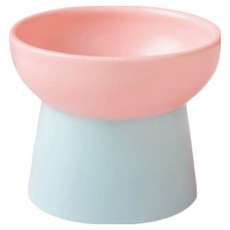 모나지오 반려동물 블링블링 도자기식기, 핑크블루, 1개