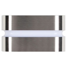 Wonha DS Eco Cuny LED 無頻閃壁燈 大 25W, 黑色 + 銀色(亮面) + 燈泡色