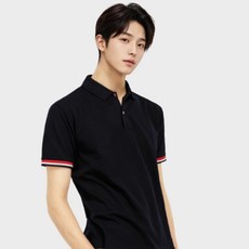 유니렉스 남녀공용 라인 포인트 30수 삼색 반팔카라티