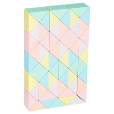 馬卡龍蛇形拼圖系列一般魔術方塊 60入, 1個, 混色