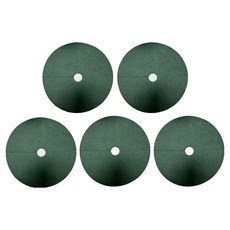 Mashatu 防雜草 樹根防凍 不織布覆蓋物 綠色 外徑 42cm x 內徑 5cm, 5個