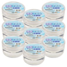 Kiditem 純淨透明史萊姆, 9個, 透明, 150g