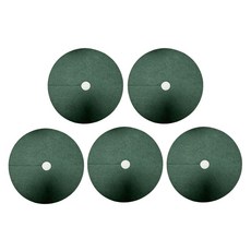 Masyatu 防雜草根部防凍無紡布覆蓋物 綠色 外徑27cm x 內徑4cm, 5個