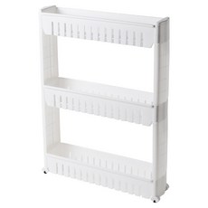 Some's Mind 纖薄可移動式縫隙收納櫃, 白色