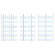 YB COMPANY 膠帶索引貼紙 420p組合 白色, 1套