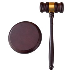 Flowcode 會議 拍賣 法庭 法院 法官槌 高級套裝, 1套, 棕色