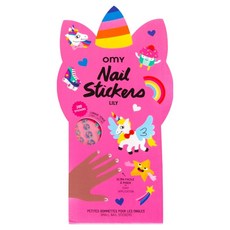 omy 女童美甲貼紙 莉莉 200入組 NAIL01, 1套, 混合色