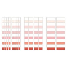 YB COMPANY 膠帶索引貼紙 420入組 紅色, 1套