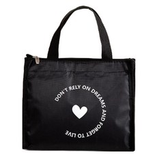 Tradeway 露營便當保溫保冷袋 Love, 1個, 黑色