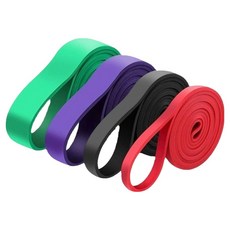 Selly Living 引體向上輔助拉力帶 單槓4件組, 1套, 混合色