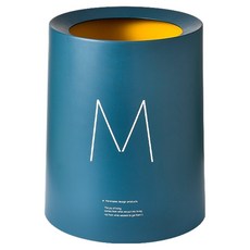 KODACHIEF 簡約迷你無蓋垃圾桶, 深藍色 M