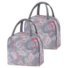 Second Best Ttasi-Cool 保溫保冷袋, 2個, 灰色紅鶴