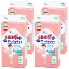 GOO.N 大王 日本境內版 SJ柔觸肌系列 黏貼型尿布 9~14kg, L, 176片