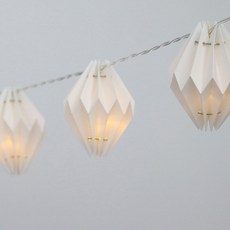 Wonha DS 鑽石裝飾燈串 20燈 電池式 燈泡色, 1個, 白色