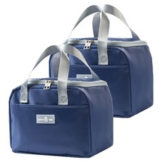 Second Best Thermo Pocket 保溫保冷袋, 2個, 霧面海軍藍