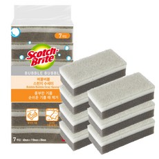 3M Scotch-Brite 百利 3M 泡泡灰色海綿菜瓜布, 1個, 7入