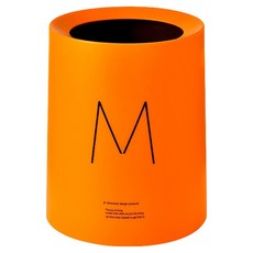 KODACHIEF 簡約迷你無蓋垃圾桶, 橘色 M