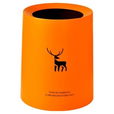 KODACHIEF 簡約迷你無蓋垃圾桶, 橘色 鹿