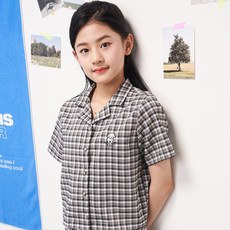 JCB 青少年短版格紋襯衫 S341