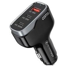 Coms 車用 PD 138W 充電器, 黑色, SD150