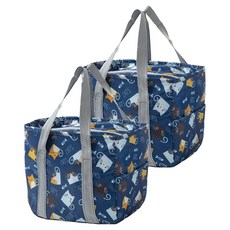 Second Best Every Temp 保溫保冷袋, 貓咪海軍藍, 2個