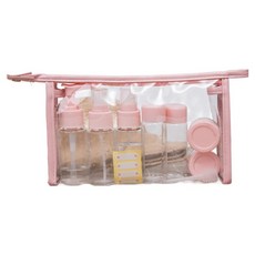 MarketA 基本款旅行用多合一分裝瓶組, 1個, 粉紅色