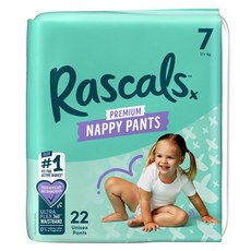 Rascals 優質棉柔舒適褲型尿布, 22片, 第7階段