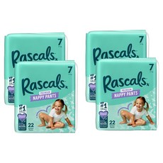 Rascals 優質棉柔舒適褲型尿布, 88片, 第7階段