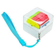 Tidy Home 迷你三階四角柱創意魔術方塊鑰匙圈, 1個, 混色