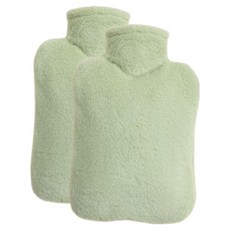 아이이 노블리 보온팩 보온 물주머니 1L, 그린, 2개