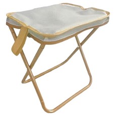 초경량 파우치형 휴대용 접이식 레저 의자 대형, 카키, 1개