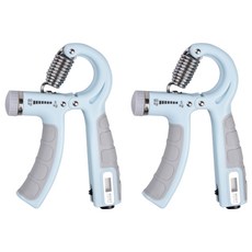 LEADER X Mellow Morandi 可調節智能計數握力器 5~60kg, 藍色, 2個