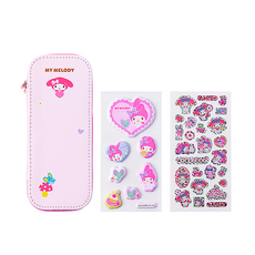 Sanrio 三麗鷗 DIY軟綿綿立體貼裝飾筆盒 YZ2715 227.8g, 1個, 粉色