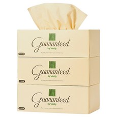 GuaranteedByVastly 天然紙漿美容面紙 3層, 120入, 3個