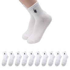 BEVERLY HILLS POLO CLUB 比佛利保羅 女款迷你馬球標誌襪子10雙組