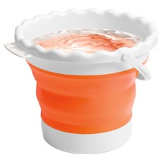 Money Pool 可折疊矽膠畫筆架水彩水桶, 橘色