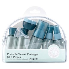 Alleophom 旅行尺寸 Fill & Go 分裝瓶組, 1套, 藍色