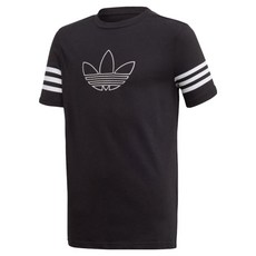 아디다스키즈 아동용 아웃라인 트레포일 티셔츠 FM4467
