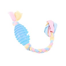 寵物TPR磨牙玩具 橄欖球, 1個, 藍色