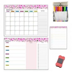 Second Best 精美素描留言板 粉色白色套組, 磁鐵