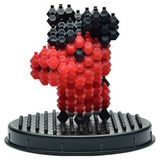 카데레 동물 블럭 3D 입체조립 DIY 캡슐키트, 루비돼지, 1개