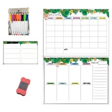 Second Best 精美素描留言板 棕櫚樹 白色套組, 磁鐵